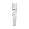 Thumbnail Image 2 of 0.95 CT. T.W. Pear-Shaped and Round Diamond Anniversary Band in 14K White Gold