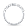 Thumbnail Image 3 of 0.95 CT. T.W. Pear-Shaped and Round Diamond Anniversary Band in 14K White Gold