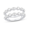 Thumbnail Image 1 of 1.45 CT. T.W. Marquise and Round-Cut Diamond Enhancer Ring in 14K White Gold