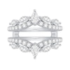 Thumbnail Image 4 of 1.45 CT. T.W. Pear-Shaped and Marquise-Cut Diamond Enhancer Ring in 14K White Gold