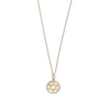 Thumbnail Image 1 of 0.085 CT. T.W. Diamond Star of David Circle Frame Pendant in 10K Gold