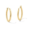 Thumbnail Image 1 of 20.0mm Diamond-Cut Twist Hoop Earrings in Hollow 10K Gold
