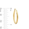 Thumbnail Image 3 of 23.0mm Twist Hoop Earrings in Hollow 10K Gold