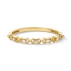Thumbnail Image 1 of 0.05 CT. T.W. Baguette-Cut Diamond Seven-Stone Band in 10K Gold