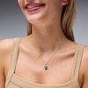 Thumbnail Image 2 of EFFY™ Collection Oval Multi-Colour Ammolite and Diamond Accent Pendant in 14K Gold