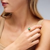 Thumbnail Image 2 of EFFY™ Collection Oval Multi-Colour Ammolite and 0.085 CT. T.W. Diamond Ring in 14K Gold