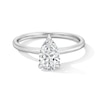 Thumbnail Image 1 of 1.00 CT. Pear-Shaped Certified Lab-Grown Diamond Solitaire Engagement Ring 14K White Gold (F/VS2)