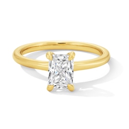 1.00 CT. Radiant-Cut Certified Lab-Grown Diamond Solitaire Engagement Ring 14K Gold (F/VS2)