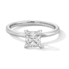 Thumbnail Image 1 of 1.00 CT. Princess-Cut Certified Lab-Grown Diamond Solitaire Engagement Ring 14K White Gold (F/VS2)
