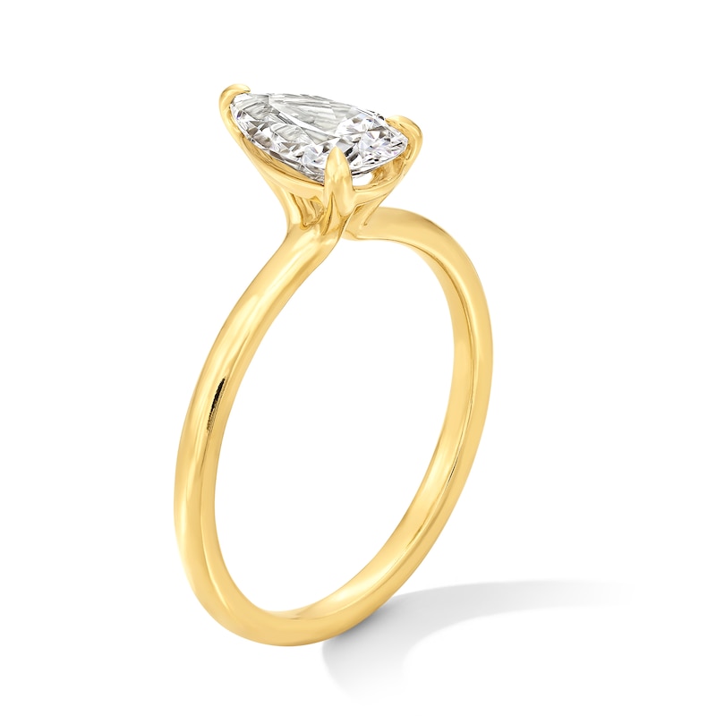 CT. Pear-Shaped Certified Lab-Grown Diamond Solitaire Ring in 14K Gold (F/VS2