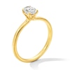 Thumbnail Image 3 of 0.50 CT. Oval Certified Lab-Grown Diamond Solitaire Ring in 14K Gold (F/VS2)