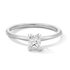 Thumbnail Image 1 of 0.50 CT. Radiant-Cut Certified Lab-Grown Diamond Solitaire Ring in 14K White Gold (F/VS2)