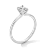 Thumbnail Image 3 of 0.50 CT. Radiant-Cut Certified Lab-Grown Diamond Solitaire Ring in 14K White Gold (F/VS2)