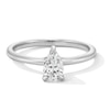 Thumbnail Image 1 of 0.50 CT. Pear-Shaped Certified Lab-Grown Diamond Solitaire Ring in 14K White Gold (F/VS2)