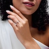 Thumbnail Image 2 of 0.50 CT. Pear-Shaped Certified Lab-Grown Diamond Solitaire Ring in 14K White Gold (F/VS2)