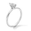 Thumbnail Image 3 of 0.50 CT. Pear-Shaped Certified Lab-Grown Diamond Solitaire Ring in 14K White Gold (F/VS2)