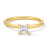 Thumbnail Image 1 of 0.50 CT. Princess-Cut Certified Lab-Grown Diamond Solitaire Ring in 14K Gold (F/VS2)