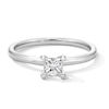 Thumbnail Image 1 of 0.50 CT. Princess-Cut Certified Lab-Grown Diamond Solitaire Ring in 14K White Gold (F/VS2)