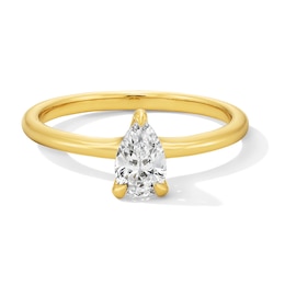 0.50 CT. Pear-Shaped Certified Lab-Grown Diamond Solitaire Ring in 14K Gold (F/VS2)