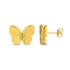 Thumbnail Image 1 of Marquise-Cut Peridot Butterfly Stud Earrings in Sterling Silver with 18K Gold Plate