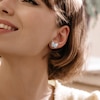 Thumbnail Image 2 of Marquise-Cut Sky Blue Topaz Butterfly Stud Earrings in Sterling Silver