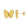 Thumbnail Image 1 of Marquise-Cut Citrine Butterfly Stud Earrings in Sterling Silver with 18K Gold Plate