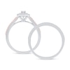 Thumbnail Image 3 of 0.51 CT. T.W. Marquise-Cut Diamond Bridal Set in Sterling Silver and 14K Rose Gold Plate