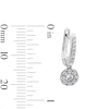 Thumbnail Image 3 of Shooting Star 0.40 CT. T.W. Certified Lab-Grown Diamond Hoop Circle Drop Earrings in Sterling Silver (F/VS2)