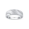 Thumbnail Image 1 of 0.14 CT. T.W. Diamond Wedding Band in Sterling Silver