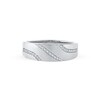 Thumbnail Image 3 of 0.14 CT. T.W. Diamond Wedding Band in Sterling Silver