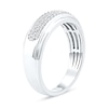 Thumbnail Image 2 of 0.31 CT. T.W. Certified Lab-Grown Multi-Diamond Wedding Band in Sterling Silver (F/SI2)