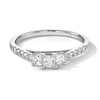 Thumbnail Image 1 of 0.50 CT. T.W. Princess-Cut Diamond Past Present Future® Engagement Ring in 10K White Gold