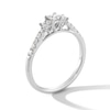 Thumbnail Image 2 of 0.50 CT. T.W. Princess-Cut Diamond Past Present Future® Engagement Ring in 10K White Gold