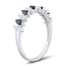 Thumbnail Image 3 of Marquise-Cut Sapphire and 0.18 CT. T.W. Diamond Band in 10K White Gold