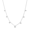 Thumbnail Image 1 of Shooting Star 0.70 CT. T.W. Certified Lab-Grown Diamond Circle Station Necklace in Sterling Silver (F/VS2)