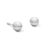 Thumbnail Image 1 of 5.0mm Ball Stud Earrings in Hollow 14K White Gold