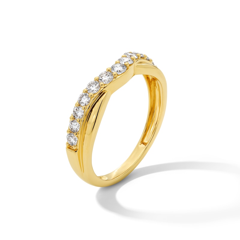 0.50 CT. T.W. Certified Lab-Grown Diamond Contour Anniversary Band in 14K Gold (F/VS2