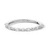 Thumbnail Image 1 of Vera Wang Love Collection 0.23 CT. T.W. Alternating Diamond Band in 14K White Gold