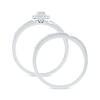 Thumbnail Image 3 of 0.20 CT. T.W. Multi-Diamond Frame Bridal Set in Sterling Silver