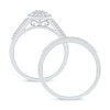 Thumbnail Image 3 of 0.40 CT. T.W. Diamond Double Cushion Frame Bridal Set in Sterling Silver