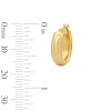 Thumbnail Image 3 of 15.0mm Half-Tube Hoop Earrings in Hollow 10K Gold