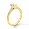 Thumbnail Image 2 of 0.75 CT. T.W. Marquise-Cut Canadian Certified Centre Diamond Engagement Ring in 14K Gold (I/SI2)