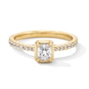 Thumbnail Image 1 of 0.75 CT. T.W. Radiant-Cut Canadian Certified Centre Diamond Engagement Ring in 14K Gold (I/SI2)