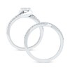 Thumbnail Image 3 of 0.55 CT. T.W. Diamond Bypass Bridal Set in Sterling Silver
