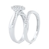 Thumbnail Image 2 of 0.46 CT. T.W. Diamond Marquise Frame Bridal Set in Sterling Silver