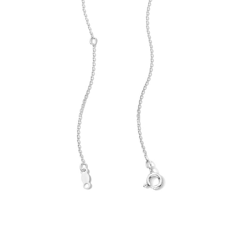 Main Image 2 of 1.00 CT. T.W. Baguette-Cut and Round Diamond Cross Pendant in Sterling Silver