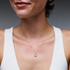 Thumbnail Image 2 of Unstoppable Love™ 0.20 CT. T.W. Diamond Teardrop Twist Pendant in 10K White Gold