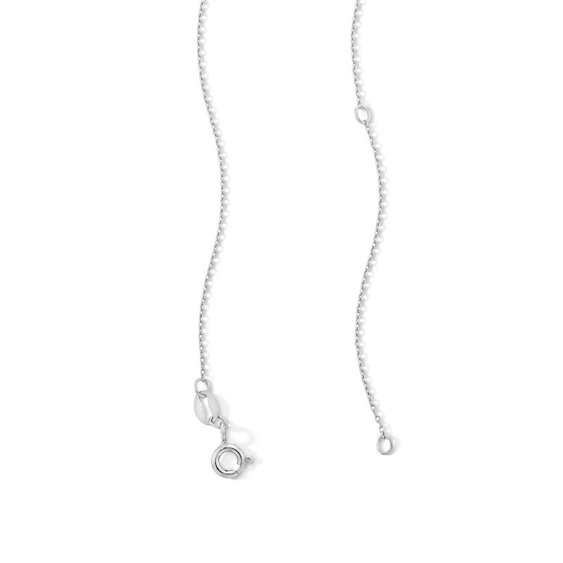 Main Image 2 of 1.00 CT. T.W. Certified Lab-Grown Diamond Cross Necklace in 10K White Gold (F/SI2)