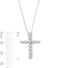 Thumbnail Image 3 of 1.00 CT. T.W. Certified Lab-Grown Diamond Cross Necklace in 10K White Gold (F/SI2)