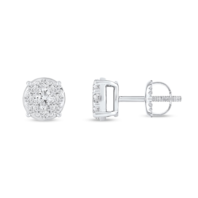 CT. T.W. Certified Lab-Grown Diamond Composite Stud Earrings in 10K Gold (F/SI2